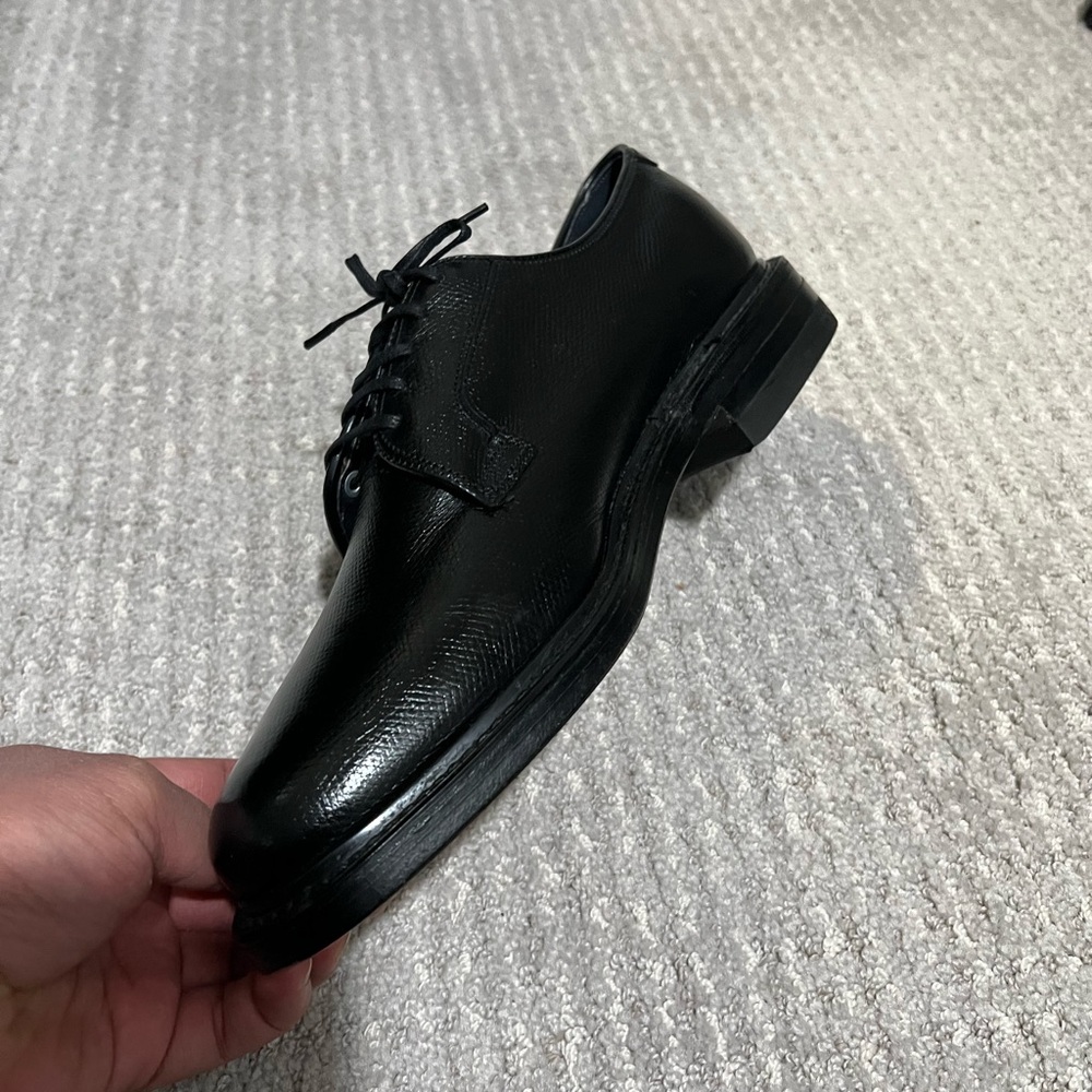 Florsheim Vintage Plain Toe Bluchers Black Calfskin Men’s Size 8D - Picture 6 of 9